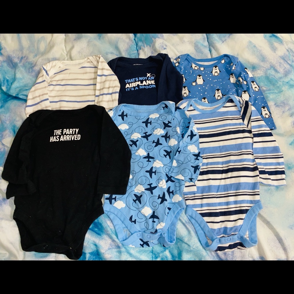 3-6 month boys onesie bundle